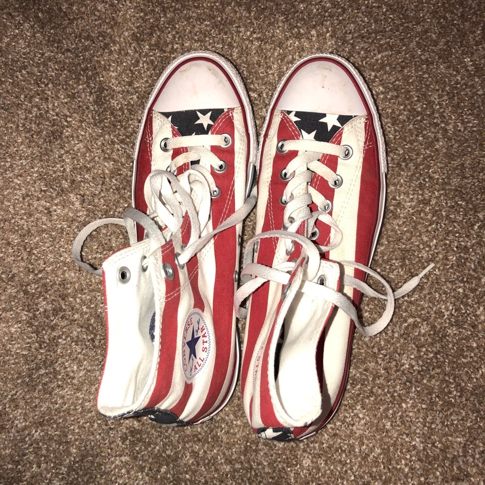 Unique very rare American flag converse!